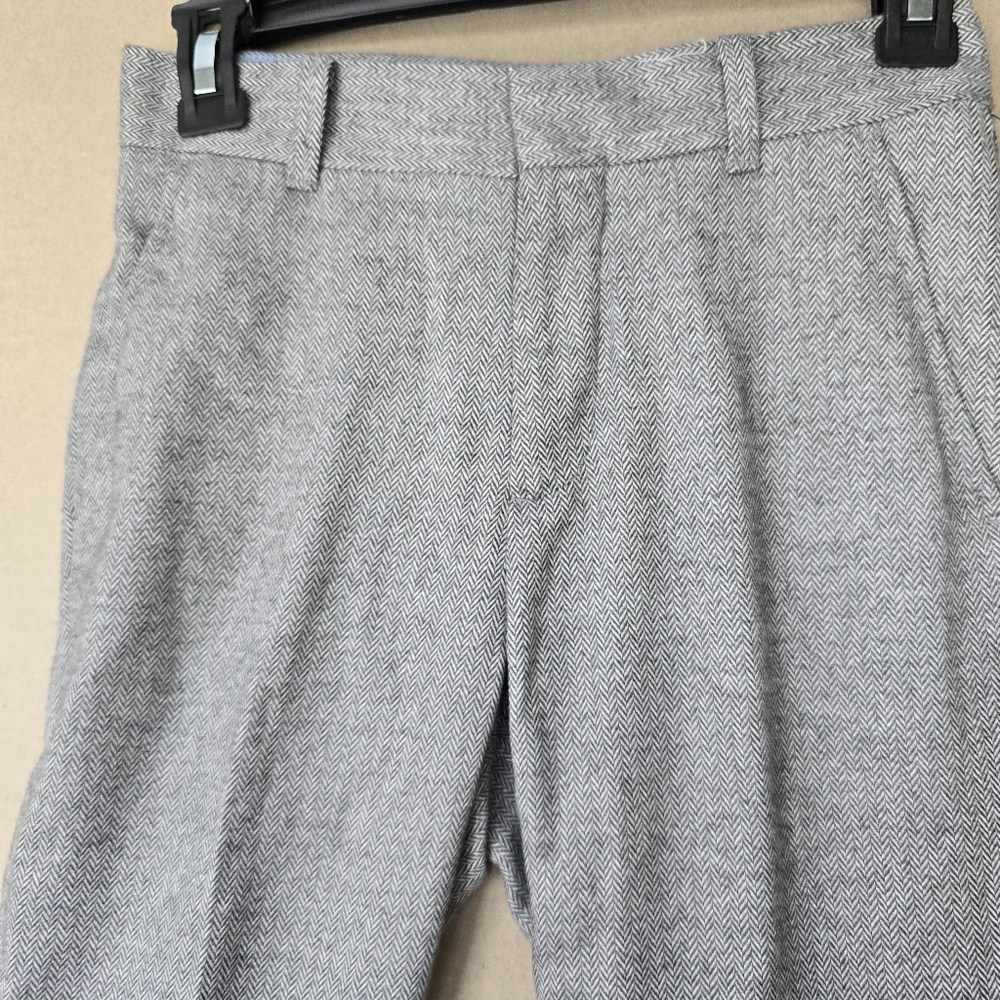 Nwt Tommy Hilfiger Boys Brushed Herringbone Mountain Heather Gray Slacks Pants - Picture 5 of 10
